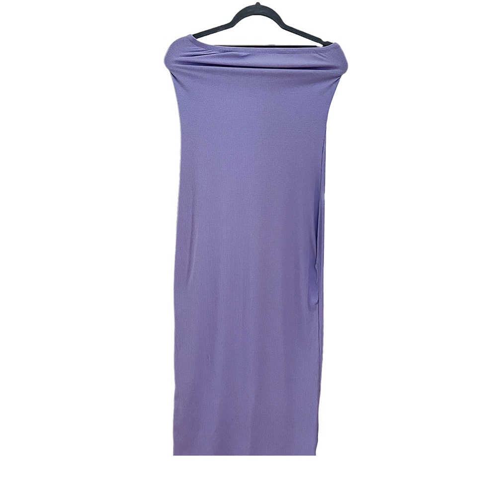 Strapless maxi fitted dress